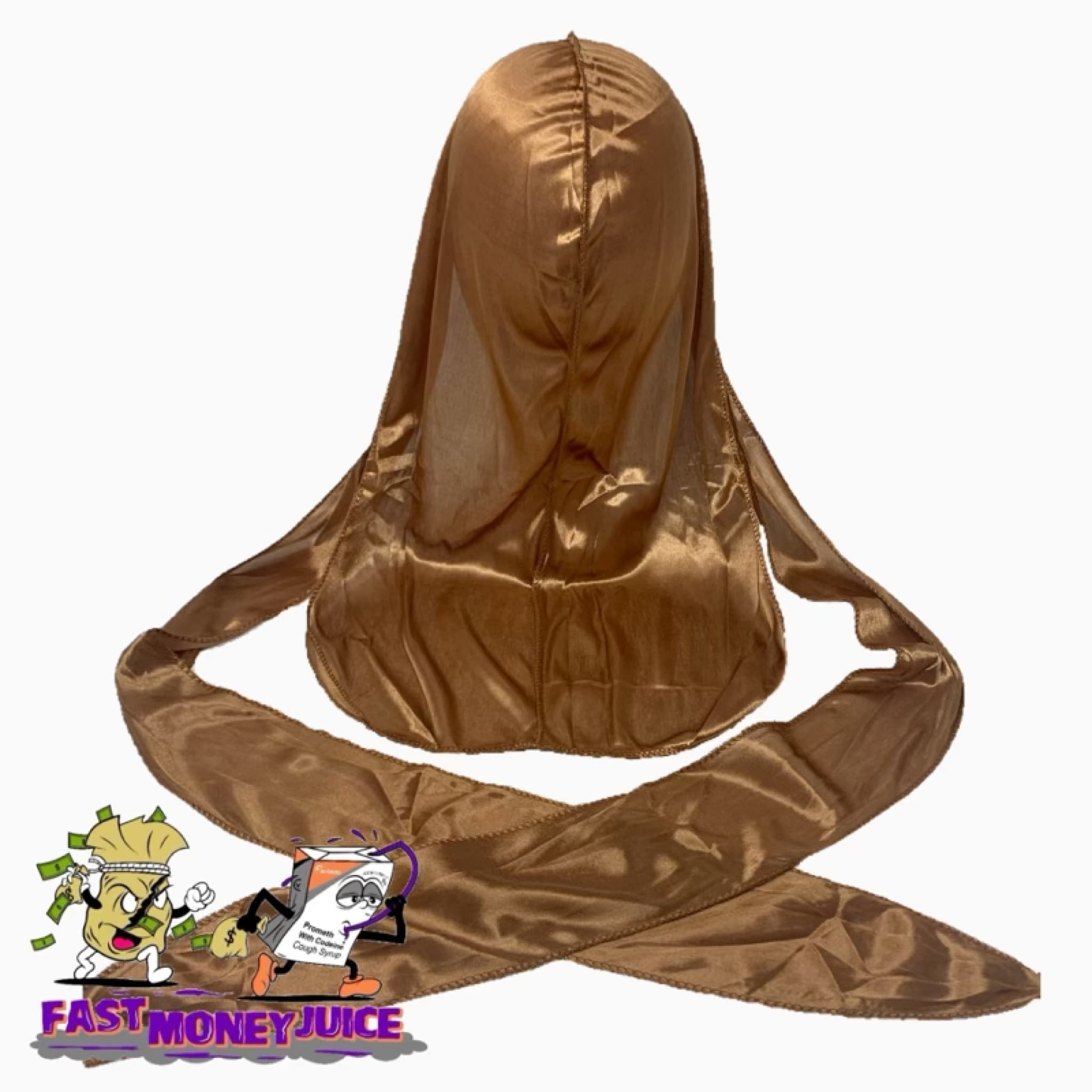 Brown “VL” Silky Durag